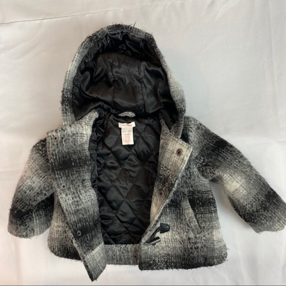 JOE FRESH Baby Girls Plaid Toggle Jacket - Picture 5 of 11